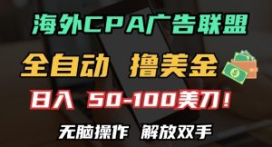 揭秘海外CPA全自动赚钱：日入100+美元，轻松无脑操作，解放双手-小伟资源网