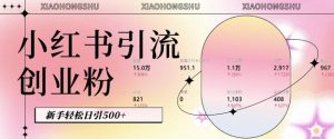 小红书AI私域引流秘籍：新手日引500+创业粉，内容自动生成，粉丝轻松转化-小伟资源网