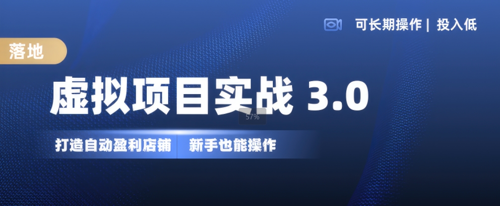 虚拟项目实战3.0：新手轻松打造自动盈利店铺，低投入长期操作指南-小伟资源网