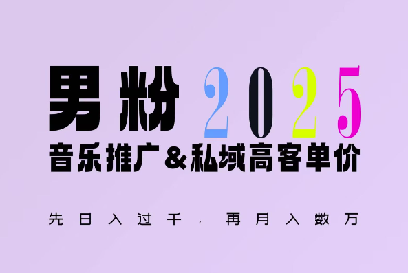 2025年：男粉与私域结合新玩法，轻松实现日入1k+-小伟资源网