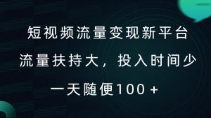 揭秘：短视频流量变现新平台，AI创作爆款视频，轻松领低保-小伟资源网