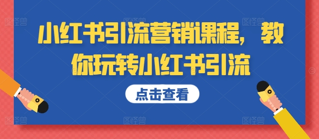 小红书引流营销全攻略：掌握技巧，轻松玩转小红书流量获取-小伟资源网