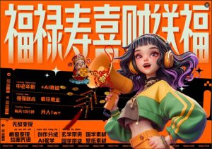 AI助力中老年赛道，福禄寿喜财轻松送，每日十分钟月入过万-小伟资源网