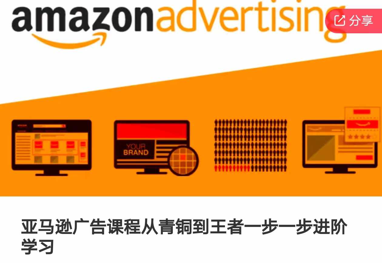 亚马逊广告进阶课程：从新手到专家的全方位学习指南-小伟资源网