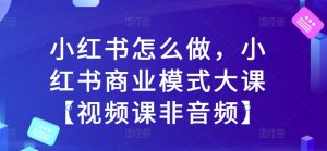 小红书运营与商业模式深度解析：视频课程全攻略-小伟资源网