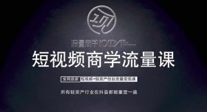 短视频创业实战课：商学流量+口播拍摄剪辑，轻资产变现全攻略-小伟资源网
