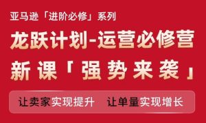 亚马逊龙跃计划：运营必修营新课，助力卖家提升技能与单量增长-小伟资源网