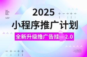 2025小程序推广新策略：广告挂机2.0玩法升级，日赚多单，新手友好【全面解析】-小伟资源网