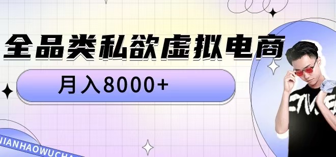 揭秘全品类私欲虚拟电商：月入8000+的赚钱秘籍-小伟资源网