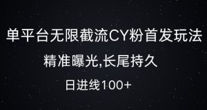 揭秘单平台无限截流创业粉玩法：精准曝光，长尾持久，日引流100+-小伟资源网