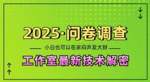 2025工作室技术揭秘:在家轻松赚钱,小白日入2张,矩阵放大策略全解析-小伟资源网