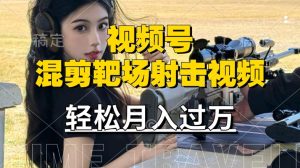 海外靶场射击视频变现秘籍：宝妈、上班族轻松赚取视频号分成收益-小伟资源网