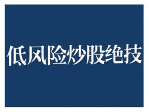 2024低风险股票实操营:稳健投资策略,实现高回报-小伟资源网