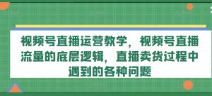 视频号直播运营全攻略：流量逻辑解析与卖货问题解决方案-小伟资源网