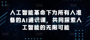 《AI通识课:探索人工智能革命下的无限可能与全民普及》-小伟资源网