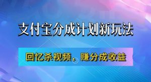 支付宝分成计划新玩法:回忆杀视频助力收益,新手轻松月入过万-小伟资源网