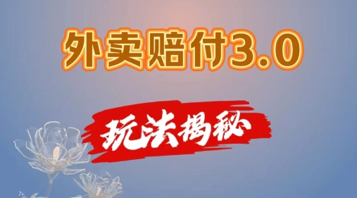 揭秘外卖赔付3.0：手机操作轻松上手，日赚500+的简单方法-小伟资源网