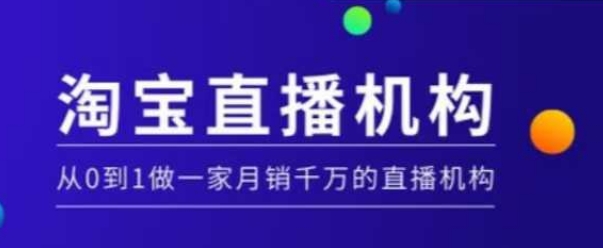 淘宝直播运营实战：从零打造月销千万的MCN机构-小伟资源网