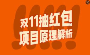 双11红包裂变视频制作全攻略:长期暴利打法揭秘-小伟资源网