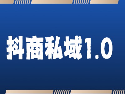 抖音私域流量1.0：全面解析引流获客策略与实操技巧-小伟资源网