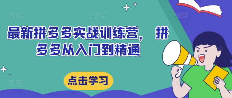 拼多多实战训练营：从入门到精通的全面指南-小伟资源网