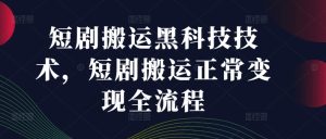 短剧搬运技术全解析：从黑科技到变现的完整流程-小伟资源网
