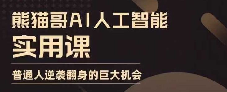 AI人工智能实战课：普通人逆袭翻身的巨大机会-小伟资源网