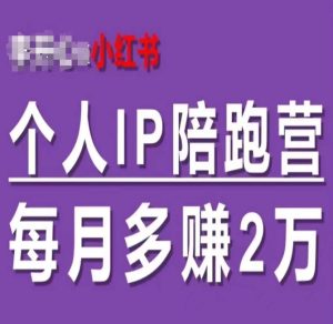 60天打造双渠道个人IP，小红书陪跑营助你月增2w自动转化成交-小伟资源网