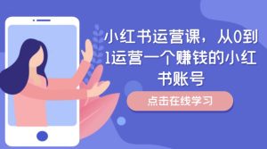 从零开始：小红书账号运营全攻略，轻松实现盈利-小伟资源网