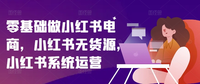 零基础入门小红书电商：无货源模式与系统运营全攻略-小伟资源网