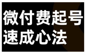视频号与抖音直播微付费起号速成心法:快速掌握双平台直播技巧-小伟资源网