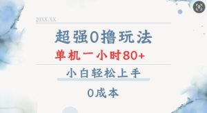 揭秘超强0成本录录数据单机玩法：一小时轻松80+，小白也能快速上手-小伟资源网