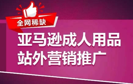 亚马逊成人用品站外营销秘籍：引爆流量，轻松开启爆单模式-小伟资源网
