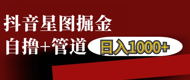 抖音星图掘金：自撸与自营双管齐下，日入1k的秘诀大揭秘-小伟资源网
