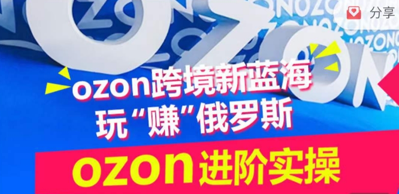 \”掘金俄罗斯Ozon蓝海：跨境进阶实操训练营\”-小伟资源网