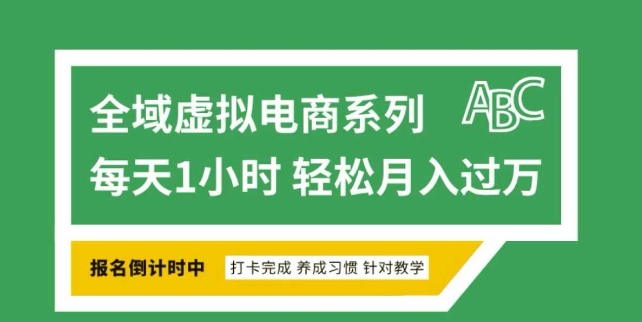 \”虚拟电商全域变现指南：平台销售获利全攻略\”-小伟资源网