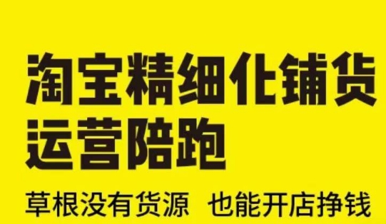 \”零货源淘宝开店指南：2025最新精细化运营陪跑，草根轻松赚钱\”-小伟资源网