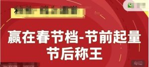 春节淘系精品课：节前起量赢在档期，称霸线上营销-小伟资源网