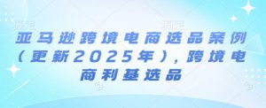 2025亚马逊跨境电商爆款选品指南：50个高利润利基案例-小伟资源网