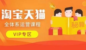 淘宝天猫店铺运营实战课:动销玩法、擦边技巧全解析(9月新版)-小伟资源网