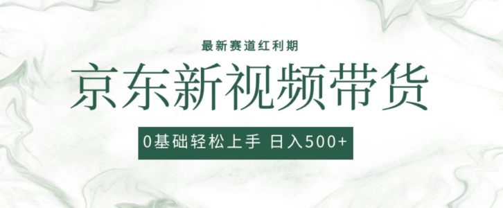\”2024京东0粉带货新玩法：无脑搬运爆款，新手秒上手【揭秘】\”-小伟资源网