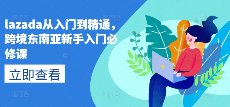 \”Lazada跨境东南亚新手必修：从入门到精通全攻略\”-小伟资源网