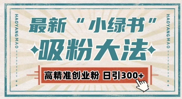 \”小绿书私域引流秘籍：日增300+精准粉丝的自动化吸粉技巧\”-小伟资源网