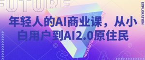 从AI小白到2.0时代弄潮儿：年轻人的商业进阶指南-小伟资源网