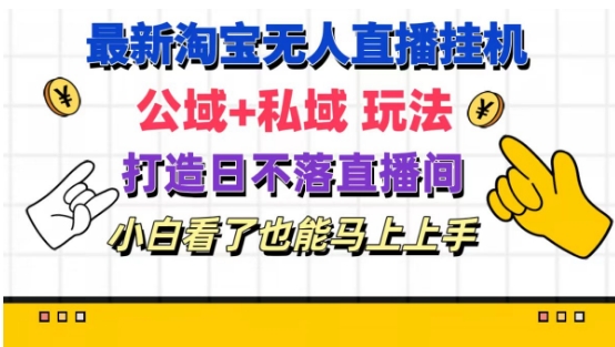 \”淘宝无人直播新玩法：公域私域结合打造日不落直播间，新手速成指南\”-小伟资源网
