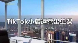 《TikTok小店全流程运营课：开店选品到回款实操指南》-小伟资源网
