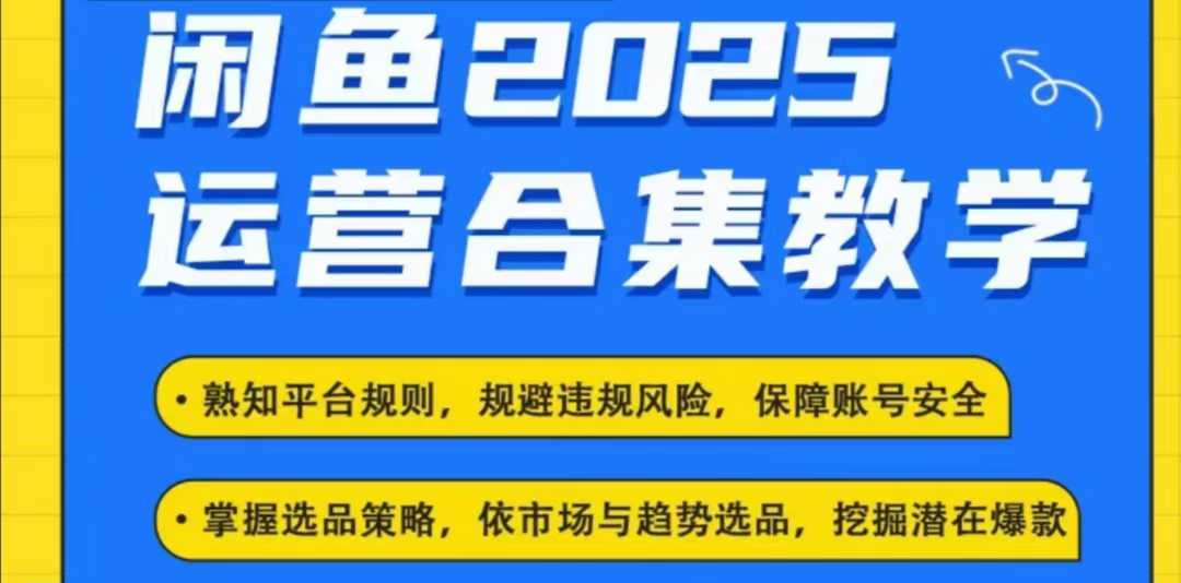 2025闲鱼电商运营全攻略：最新玩法与实战技巧-小伟资源网