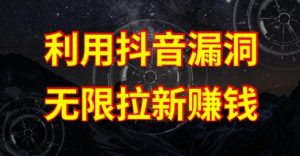 抖音链接漏洞暴利玩法：无限拉新赚钱全攻略-小伟资源网