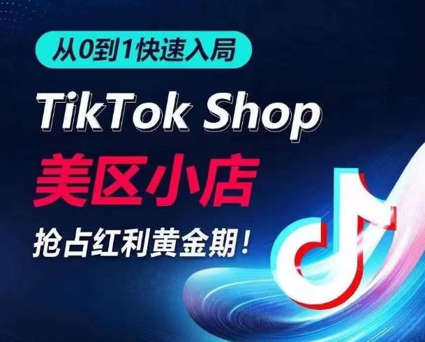 \”0基础速成TikTok美区小店：抢占流量红利，轻松实现日销千单\”-小伟资源网