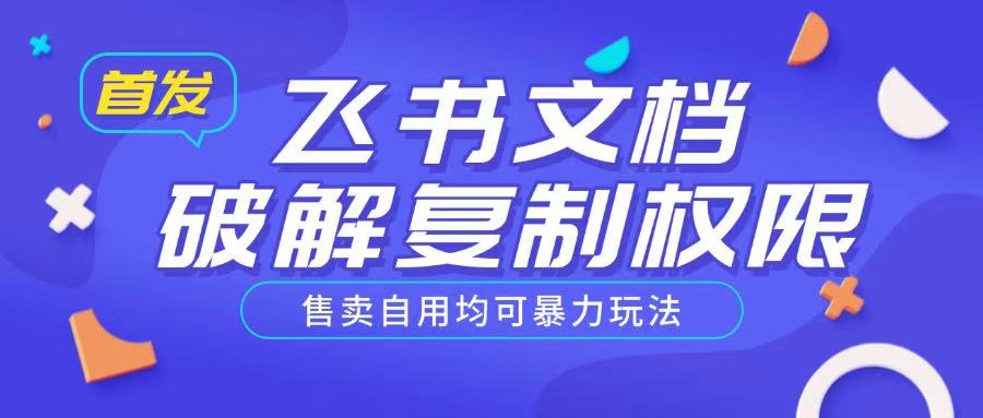 \”飞书文档复制权限破解教程：自用售卖两便的实用技巧\”-小伟资源网
